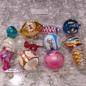 Vintage Glass CHRISTMAS Balls